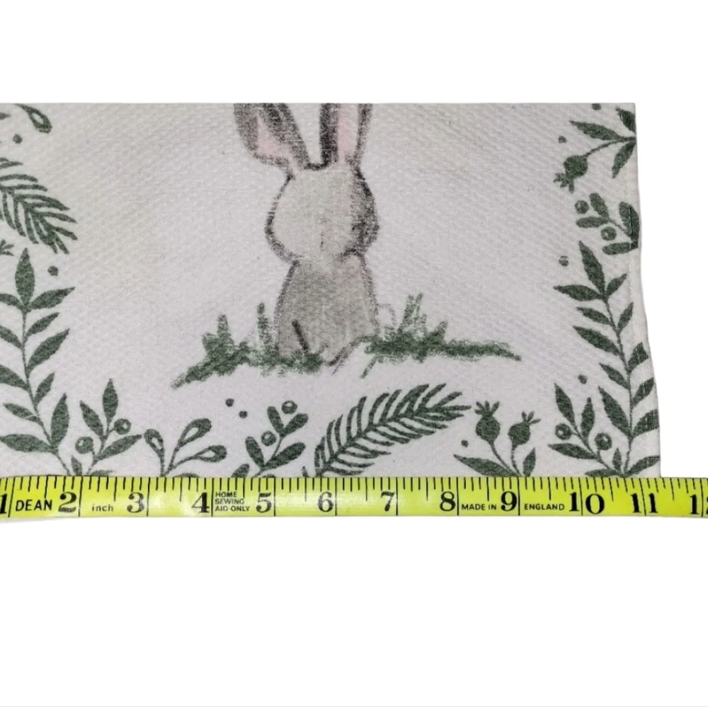 Farmhouse Easter Bunny Waffle Weave 